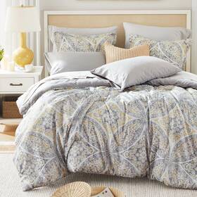 Cs10-1783 Comfort Spaces Bed In A Bag Comforter Set - Trendy Casual Design Queen Comfor