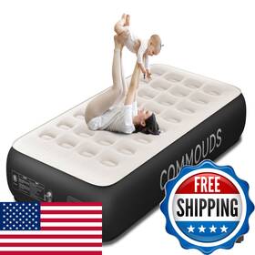 Commouds B0dfd3gsjh Twin Air Mattress Built-in Battery Powered Removable Pump 13 High