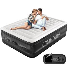 C-am-queen-18 Commouds Queen Air Mattress With Built-in Pump 18 Inch Raised Blow Up Comfort I