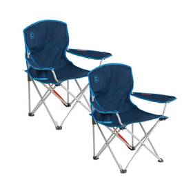40423 Core Youth Quad Chair Folding 28 Inches By 9 Galaxy Blue - 2 Pack