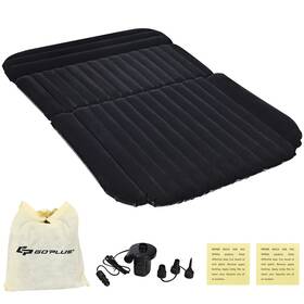 A33a2120 Costway Inflatable Suv Air Backseat Mattress Flocking Pad With Pump Camping Outdoor
