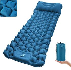 Pad-01 Covacure Sleeping Pad For Camping - Ultralight Self-inflating Single Blue