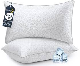 Cozsinoor 955543384572 Bed Pillows Queen Size - Cooling Breathable Premium Down Alternativ