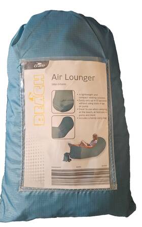 Crane 061462340970 Portable Inflatable Air Lounger Sofa Outdoor Picnic Beach Pool Comfortable
