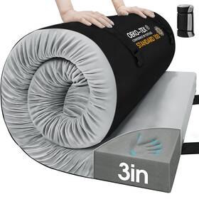 Cymula 706384341066 Memory Foam Camping Mattress Pad 3inch Sleeping For Non-sl