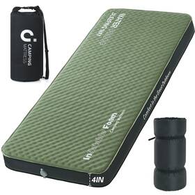 Hwhmcqcd-75x38x4-army Cymula Self Inflating Sleeping Pad 4in Ultra-thick Foam Camping Car Mattr... Fast Ship