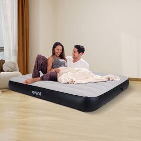 Lbtsp10012 Dc Diclasse Full Size Flocked Camping Airbed Inflatable Mattress Blow Up Pump