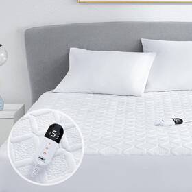 Degrees Of Comfort 022164429916 Twin Size Heated Mattress Pad - Electric Bed Warmer With S