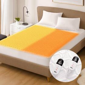Degrees Of Comfort 022164429947 Queen Size Heated Mattress Pad - Electric Bed Warmer With