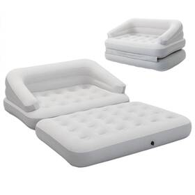 24002-1 Dimar Garden Inflatable Couch Flocked Blow Up Mattress Outdoor Air Sofa Bed For Camp