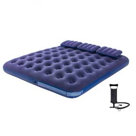 24416 Dimar Garden King Size Camping Air Mattress Inflatable Bed With Pillow Includ