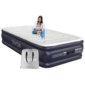 Divon 717023959573 Air Mattress Twin With Built In Pump Blow Up 2 Mins Self-inflation/d