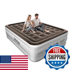 Divon B0f679sr9m Queen Air Mattress Built In Pump Raised 2 Min Self Inflatable 18