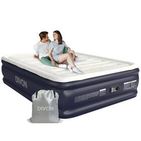 Pump18ftftraised Divon Dn11 Air Mattress Full With Built In Blow Up 2 Mins Self-i