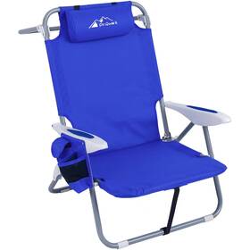 Qc2212 Dr.quark Beach Chair With Backpack Straps 4-position Classic Lay 1 Pack Blue