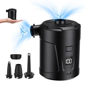 Dskaoo 727309190583 5200mah Electric Air Pump For Inflatables Mattress Portable With Le