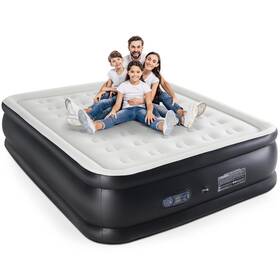 Dumos 715569022942 Twin Air Mattress - 18 Inch Inflatable Blow Up Airbed With Built-in High Capacity