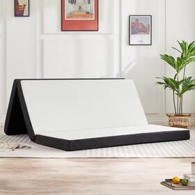 Hj3-du4in-full118 Dumos Tri-fold Camping Sleeping Pad 4 Inch Thick Portable Foam Mat For Outdoor Adv
