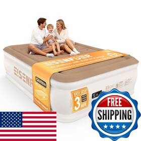 Eisenfuer B0fry8lptp Air Mattress Queen Built-in Pump 18 Raised Inflatable