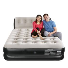 Amq-101 Ekepe Queen Air Mattress With Integrated Headboard 18 Inches Blow Up