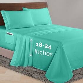 81rw-4pc-21in-full-tiffany Elegant Comfort Luxurious 1500 Premium Hotel Quality Microfiber 4-piece Sheet