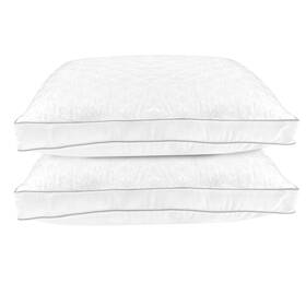 Elegant Comfort 840220973261 Set Of 2 Hotel Quality Bed Quilted Goose-down Alternative Med