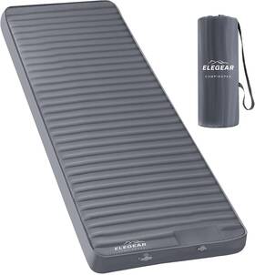Sp-cp-0035-gy-el-gx Elegear Air And Foam Camping Sleeping Pad Hexafoam Single Grey