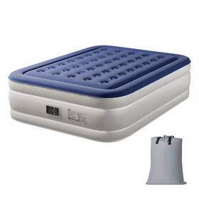 Elenxs 711181300529 Queen Air Mattress With Built-in Pump 18in Raised Comfort Blow Up Qui