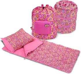 Emily Rose 793888354449 Kids 3-piece Girls Sleeping Bag Set - Includes Bags Pink
