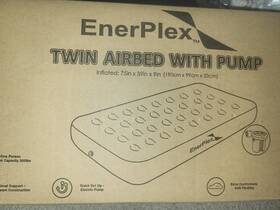 83011 Enerplex 9 Inch High Twin Size Camping Airbed With Electric Pump - Brand New