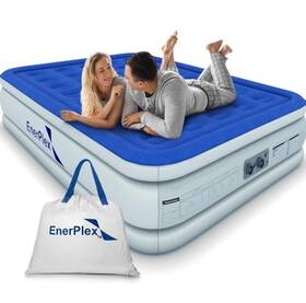83230 Enerplex Queen Air Mattress With Built-in Pump - 16 Inch Double Height