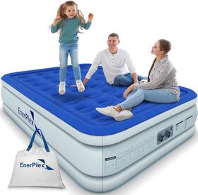 83232 Enerplex Air Mattress With Built-in Pump Camping Home Travel - King New