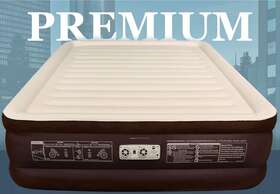 83192 Englander California King Double High Inflatable Air Mattress With Built-in Pump
