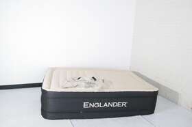 Englander Model-d-153 See Notes Inflatable Double High Raised Air Mattress W Pump Queen