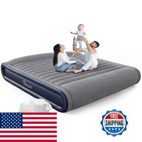 Evajoy B0b2pykfhj Queen Inflatable Air Mattress Built In Pump 17 Double High Airbed