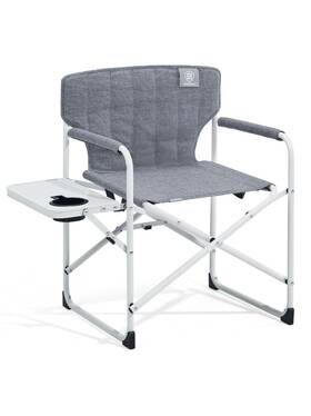Ever Advanced 198715860023 Kids Directors Chair With Side Table 24.8 Inch X 18 4 Grey