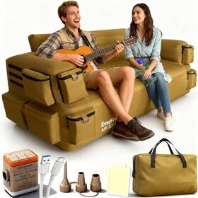 Efcp1 Everfire Portable Inflatable Couch With Built-in Pump Durable Blow Up Sofa For Campi