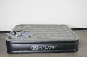 Ez Inflate 860007352218 See Notes Flocked Inflatable Air Mattress W Built In Pump Full