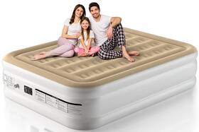 Ezyrest 860011662600 Premium Air Mattress Queen With Built In Pump Portable Inflatable F