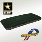 90101 Flocked Twin Army Inflatable Air Mattress - Bestway Camping Bed