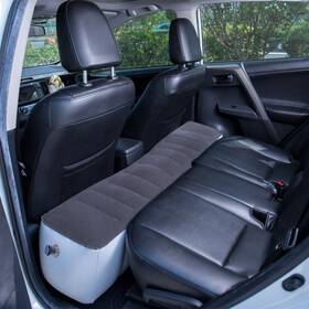 Fms 604213287588 Car Travel Inflatable Mattress Back Seat Air Bed Cushion Camping Couch Gray