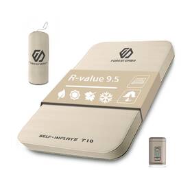 Double-78.7 Forestdawn 53.1 4 Double Self Inflating Sleeping Pad Inch Extra Thick Memory Foam Camping 60