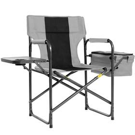 Foristrail 975964943288 Director Camping Chair With Cooler Bag And Foldable Side Tray - 400lbs Heavy Du