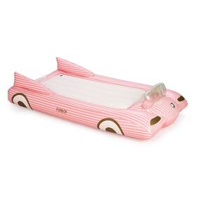 Funboy 810071162107 Kids Pink Convertable Car Inflatable Travel Bed And Mattress Twin