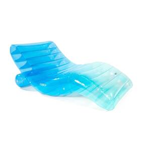 Funboy 850007698829 Giant Inflatable Luxury Tri-color Blue Chaise Lounger Chair Pool Floa