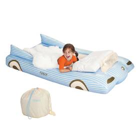 Funboy B0bzx3hdhd Kids Blue Inflatable Travel Bed Mattress. Perfect For Sleepovers