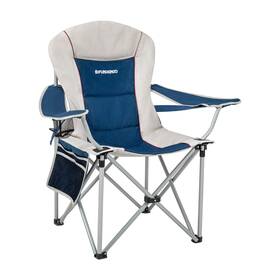 Beige-usvc3 Fundango 9c1028 Blue/beige-usvc3 Padded Camp Chair Camping 22.4 Inch D X 17.7 W 36.2 H Blue/beige