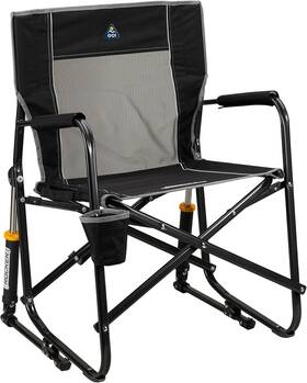37010 Gci Outdoor Rocker Camping Chair One Size Black