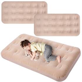 Lec-geetery-1971 Geetery Air Mattress Inflatable Airbed 55x27.6x8.7 Inch Foldable Comfort Flocked Blow