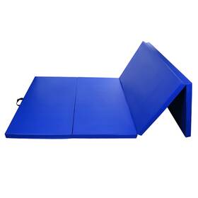 Ym-5136680 Geniqua Gymnastics Mat Folding Stretching Fitness Home Workout Yoga Blue